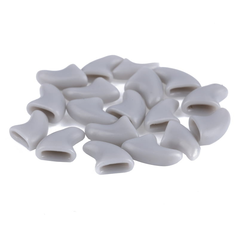 100 pcs Rubber Nail Caps For Cats Cat Kitty Kitten Paw Claw Nail Protector Cat Grooming Supplies 5 (Adhesive Glue & Applicator) - Image 5