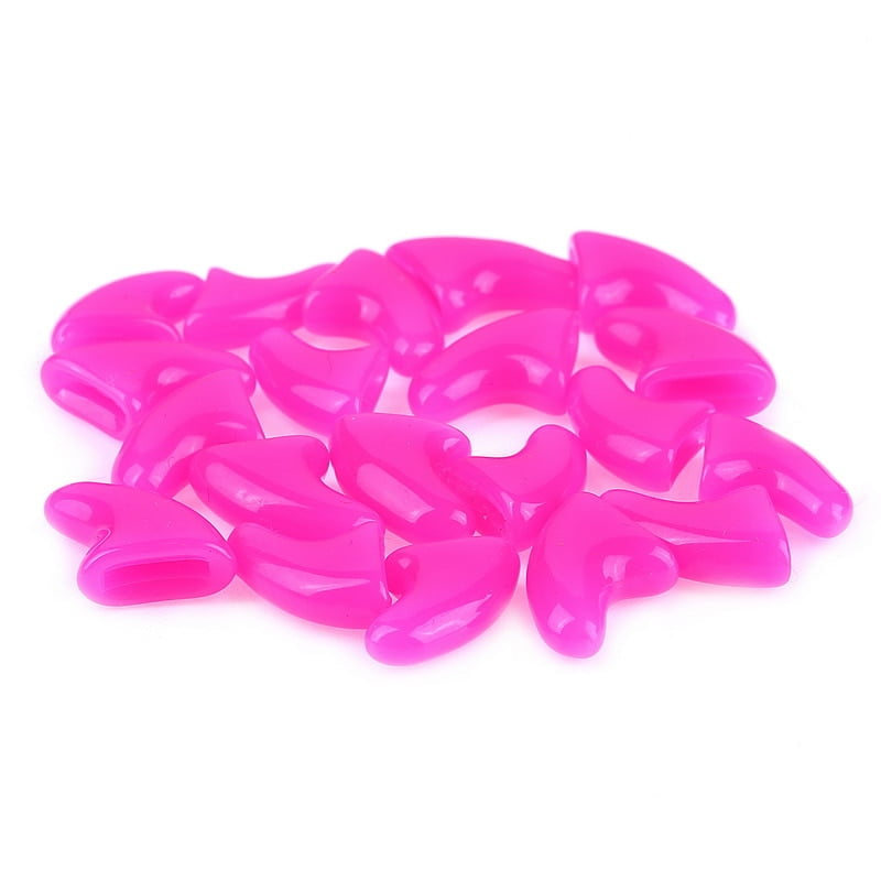 100 pcs Rubber Nail Caps For Cats Cat Kitty Kitten Paw Claw Nail Protector Cat Grooming Supplies 5 (Adhesive Glue & Applicator) - Image 6