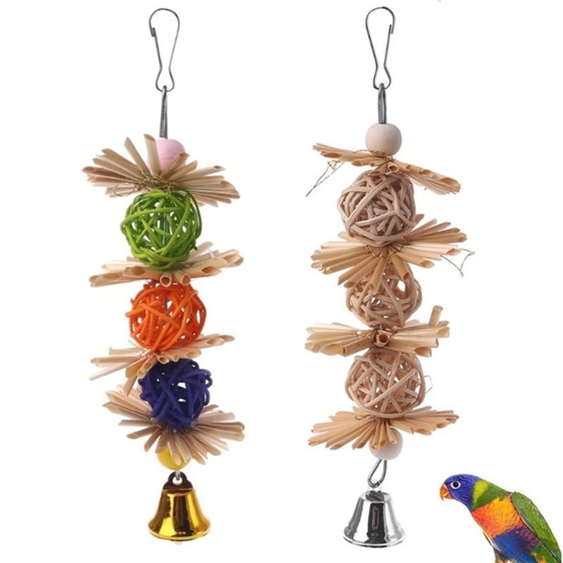 1PC Colorful Parrot Chew Strands Bite Teeth Griding...