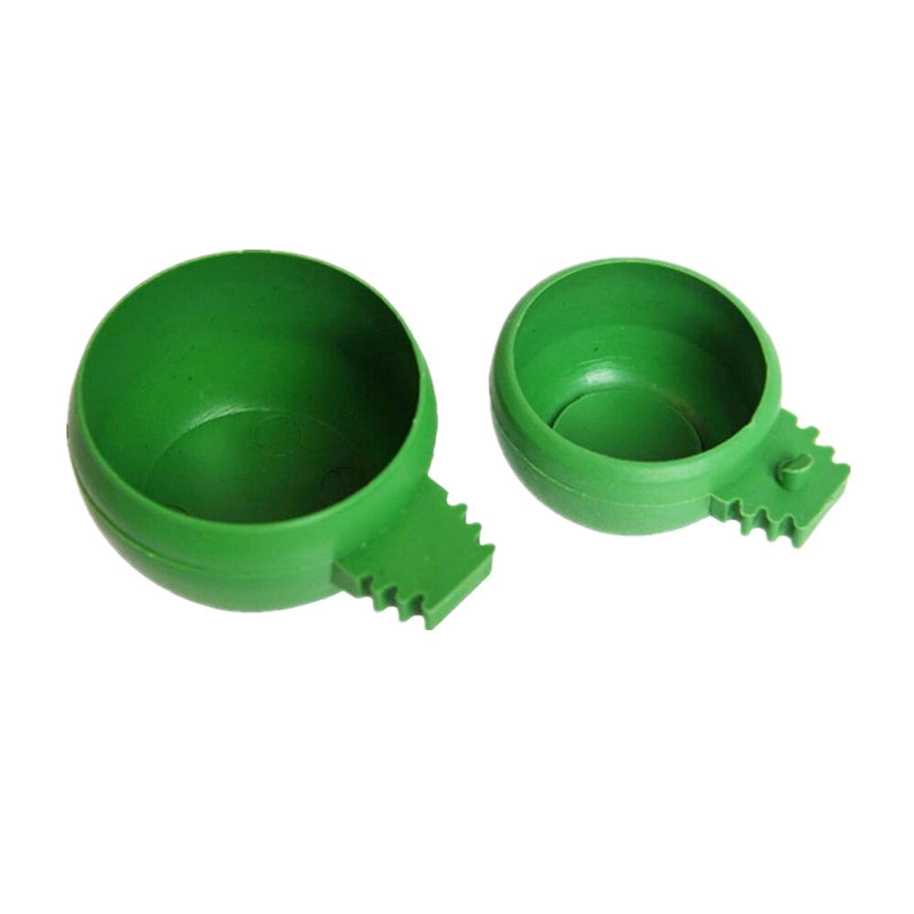 1PCS parrot bird hamster feeding bowl cage hanging round drinking water food feeder bowl cup feeding bowl tool - Image 3