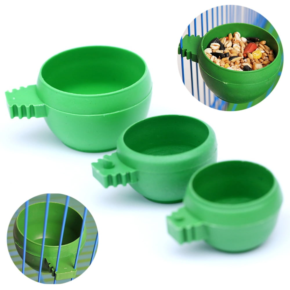 1PCS parrot bird hamster feeding bowl cage hanging...