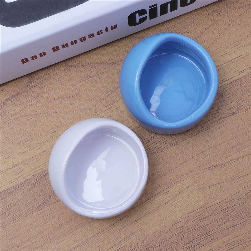 1pc Hamster Feeding Bowls Ceramic Chew Resistant Food Bowls For Small Animals Rodents Gerbil Hamster Feeding - Image 4