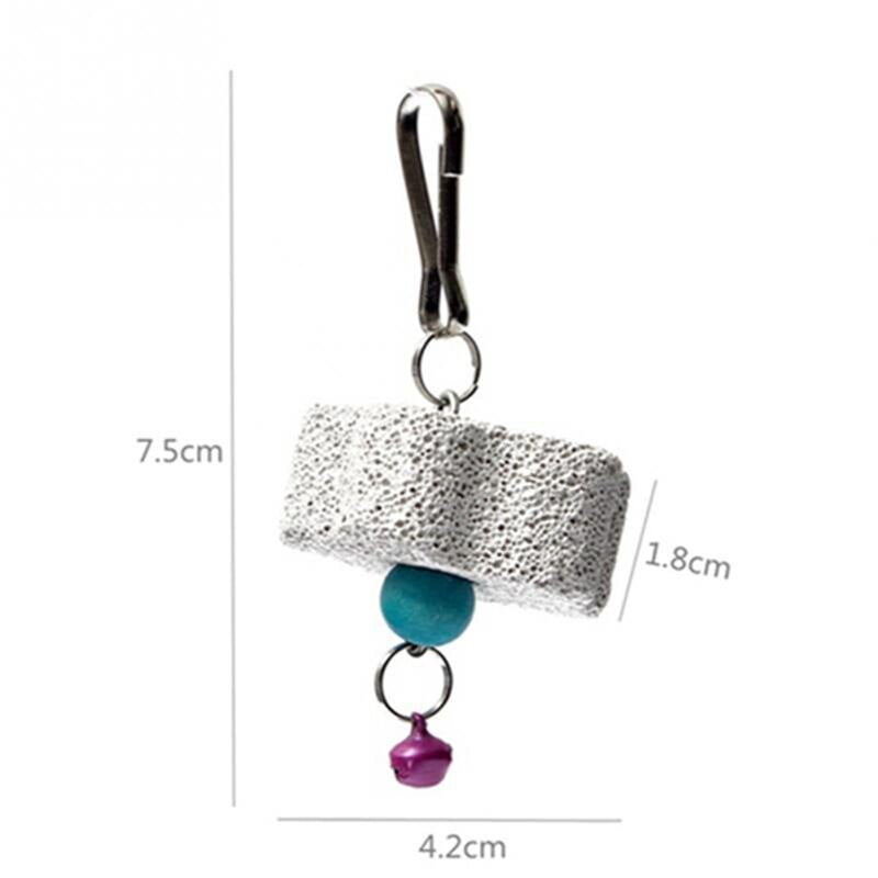 2020 New Parrot Mouth Grinding Blah Stone Bird Toy Molar Stone Cage Toys Parakeet Cockatiel Budgie Products Pet birds Supplies - Image 2