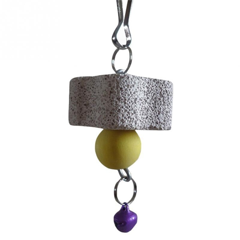 2020 New Parrot Mouth Grinding Blah Stone Bird Toy Molar Stone Cage Toys Parakeet Cockatiel Budgie Products Pet birds Supplies - Image 4