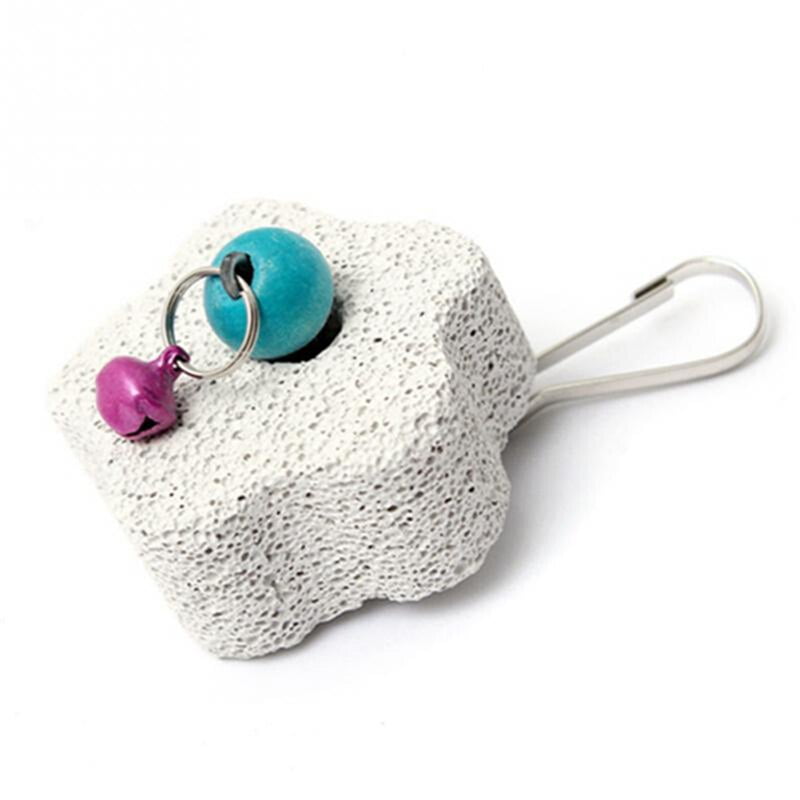 2020 New Parrot Mouth Grinding Blah Stone Bird Toy Molar Stone Cage Toys Parakeet Cockatiel Budgie Products Pet birds Supplies - Image 6