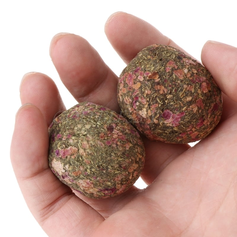 2PCS Pet Teeth Grinding Ball Natural Grass Toys For Guniea Pig Rabbit Chinchilla Drop Shipping - Image 6