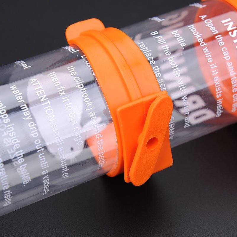 3 Size 80ml 125ml 250ml Cage Hanging Plastic Stainless Steel Guinea Pig Squirrel Rabbit Hamster Water Drinking Dispenser Feeder - Image 5