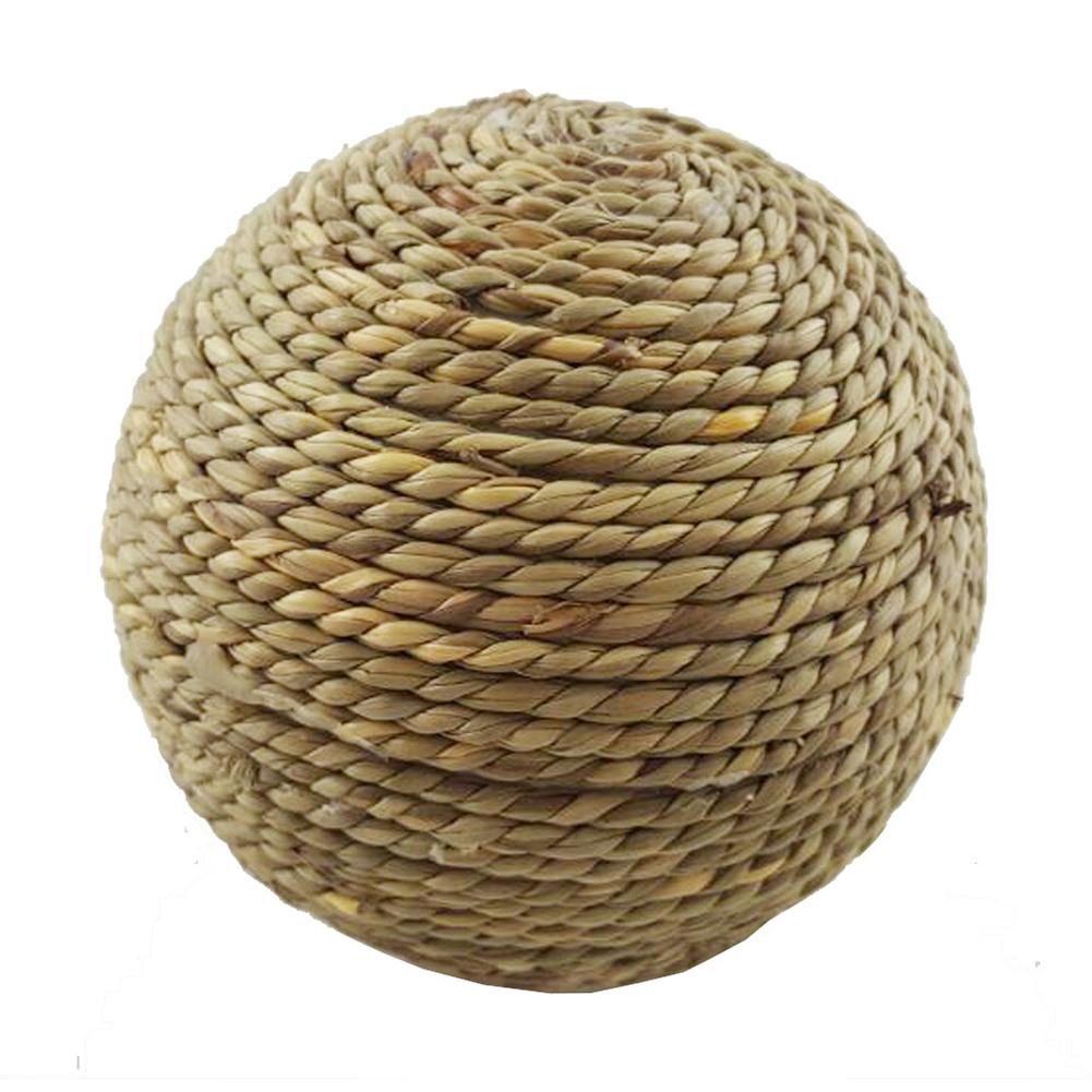 6cm Pet Chew Toy Natural Grass Ball For Rabbit Hamster Guinea Pig For Tooth Cleaning Pet Supplies Drop Ship - Image 2