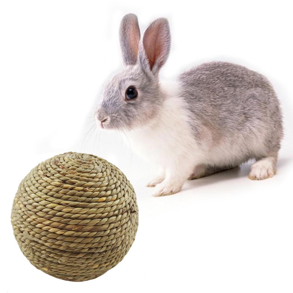 6cm Pet Chew Toy Natural Grass Ball For Rabbit Hamster Guinea Pig For Tooth Cleaning Pet Supplies Drop Ship - Image 4