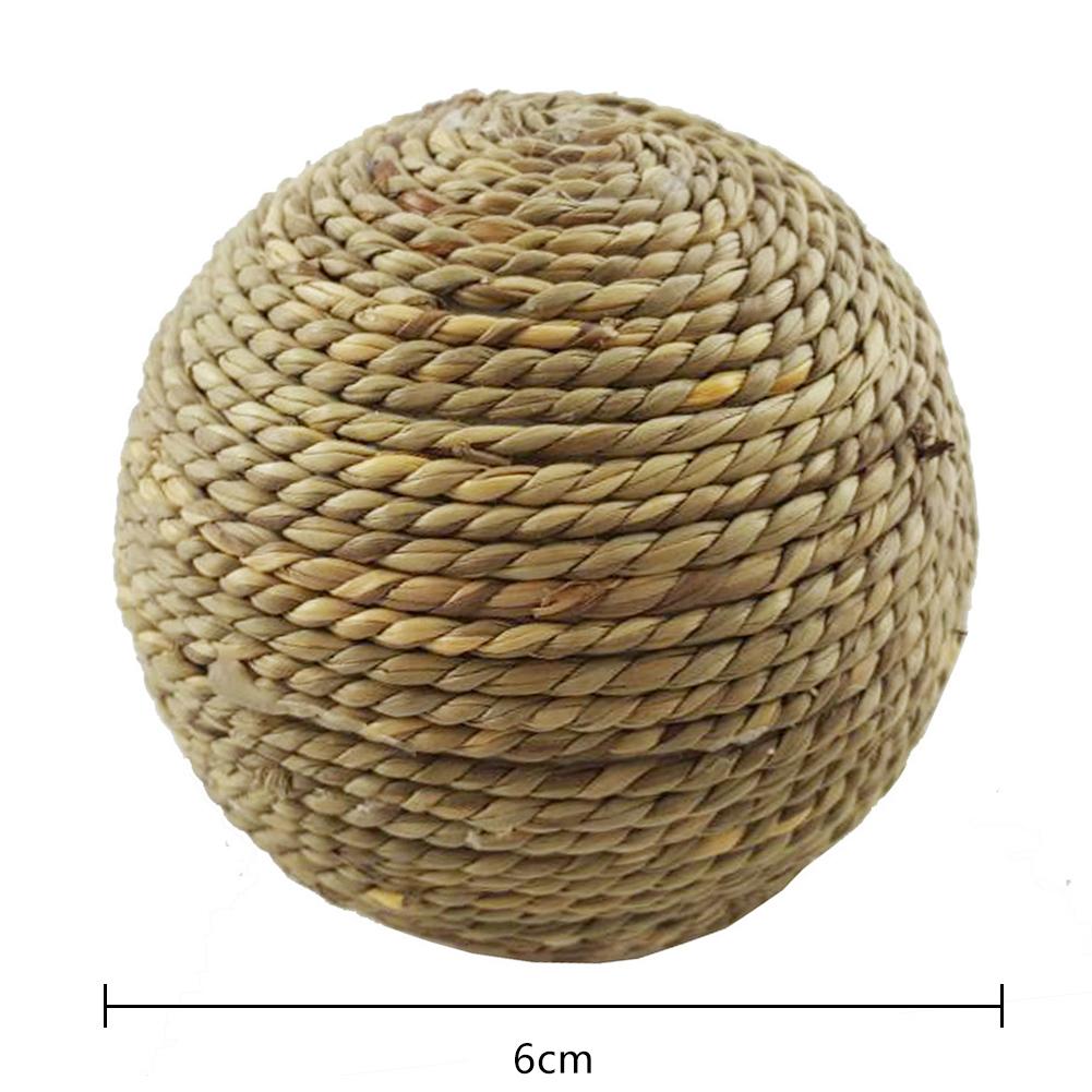 6cm Pet Chew Toy Natural Grass Ball For Rabbit Hamster Guinea Pig For Tooth Cleaning Pet Supplies Drop Ship - Image 6