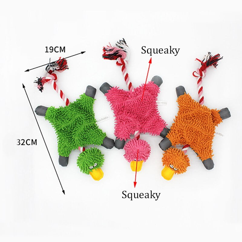 Animals Shape Squeaker Dog Toys for Small Dogs Pets Accessories Plush Puppy Chew Toy with Ropes Dog Supplies zabawka dla psa - Image 2