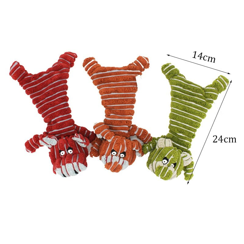 Animals Shape Squeaker Dog Toys for Small Dogs Pets Accessories Plush Puppy Chew Toy with Ropes Dog Supplies zabawka dla psa - Image 3