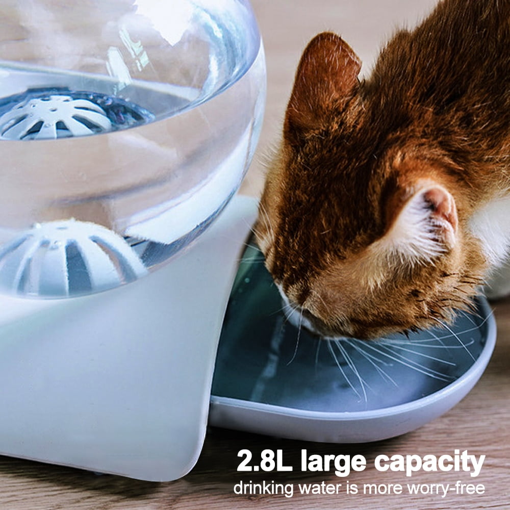 Automatic Bubble Water Dispenser for Cat Gravity Waterer Bowl Dispenser Dog Feeder Drinking Fountain Feeders Large Capacity 2.8L - Image 6