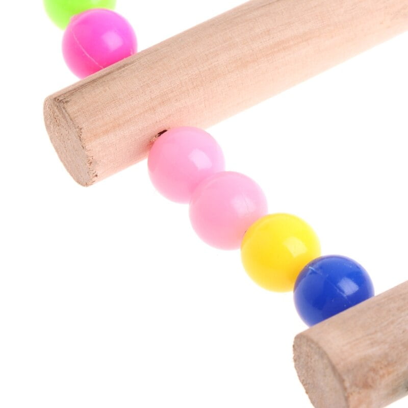 Birds Pets Parrots Ladders Climbing Toy Hanging Colorful Balls With Natural Wood Parrot Toys for Conures Parakeets Cockatiels - Image 4