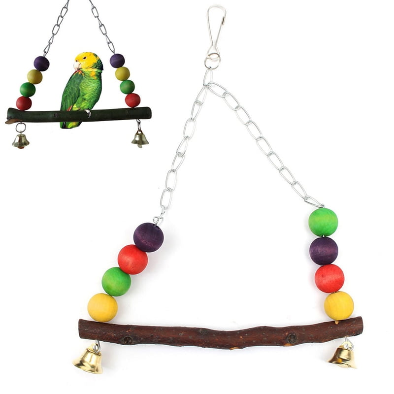 Birds Toy Pet Bird Parrot Parakeet Budgie Cockatiel Cage Hut Nest Bird Toys Hammock Swing Toy Hanging Toy Brinquedo Pet Supplies - Image 2