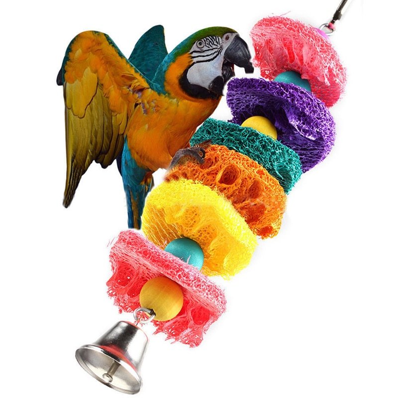 Birds Toy Pet Bird Parrot Parakeet Budgie Cockatiel Cage Hut Nest Bird Toys Hammock Swing Toy Hanging Toy Brinquedo Pet Supplies - Image 3