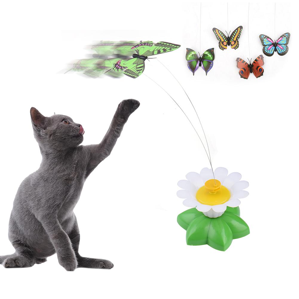 Cat Toy Electric Rotating Colorful Butterfly Bird Funny Dog Cat Toys Pet Seat Scratch Toy Pet Dog Cat Intelligence Trainning Toy - Image 2