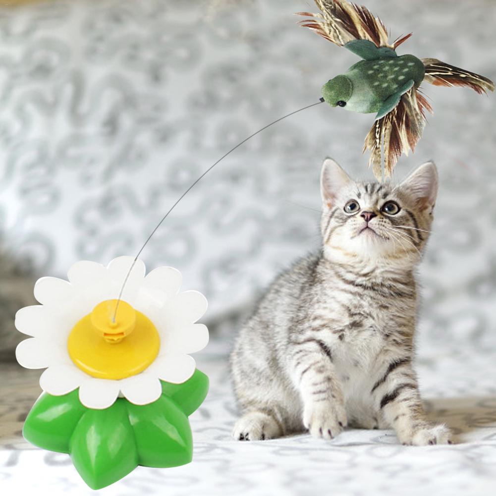 Cat Toy Electric Rotating Colorful Butterfly Bird Funny Dog Cat Toys Pet Seat Scratch Toy Pet Dog Cat Intelligence Trainning Toy - Image 3