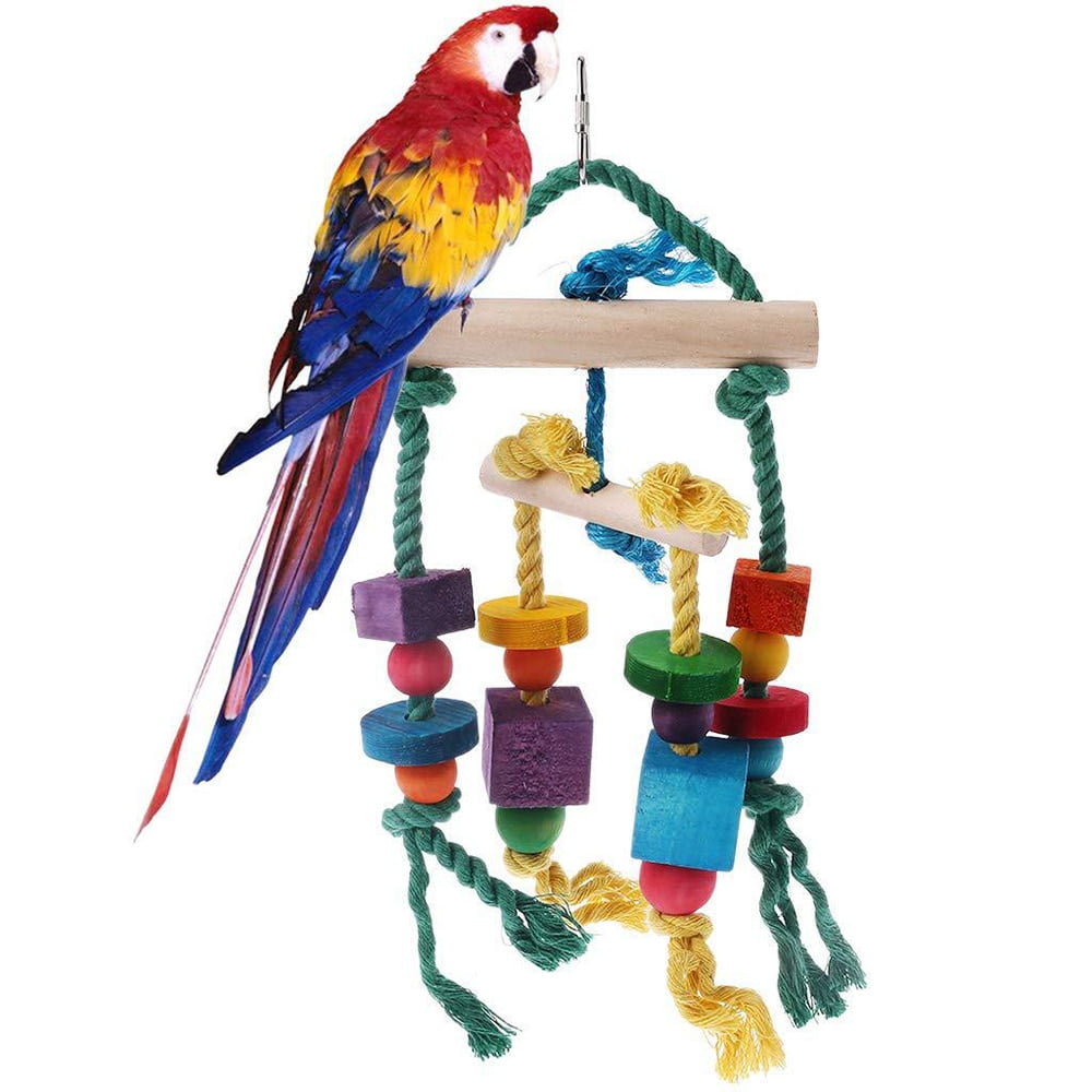 Colorful Beads Bells Toys Suspension Hanging Bridge...