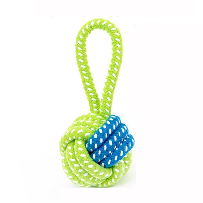 Cotton Linen Dog Rope Toy Knot Puppy Chew Teething Toys Ropes Dogs Teeth Cleaning Pet Palying Ball For Small Medium Large Dogs - Image 6