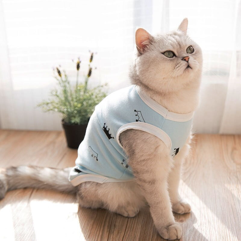 Cub Dog Clothes Cotton Soft Puppy Cats Print Flower Newborn Small Dogs /Cats Vests Chihuahua Pet Clothing Cats Vest - Image 4