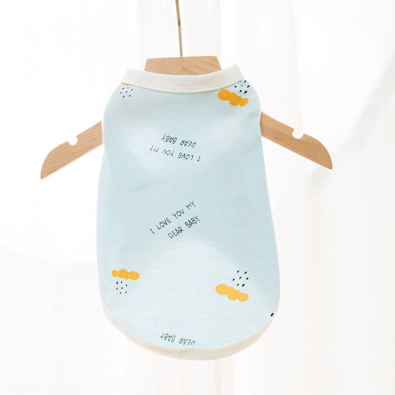 Cub Dog Clothes Cotton Soft Puppy Cats Print Flower Newborn Small Dogs /Cats Vests Chihuahua Pet Clothing Cats Vest - Image 6