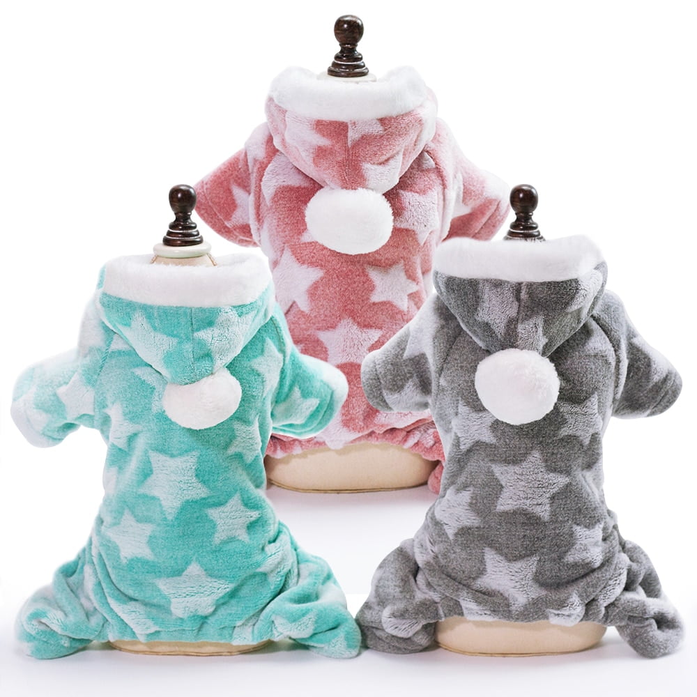 Cute Soft Cat Dog Clothes for Small Dogs Winter Warm Cat Dog Clothing Coat Fleece Dogs Jumpsuit Outfit for Chihuahua Puppy - Image 2