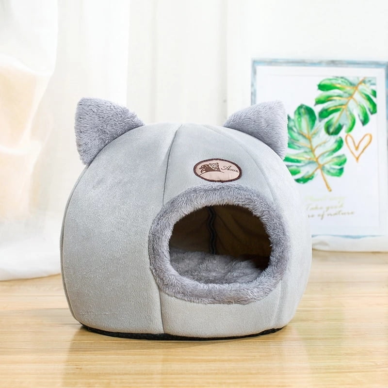 Deep Sleep Comfort In Winter Cat Bed little Dogs Basket Foldable Cats House for Pets Puppy Tent Cozy Cave Beds Indoor Keep Warm - Image 4