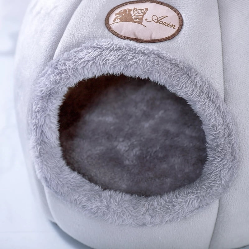 Deep Sleep Comfort In Winter Cat Bed little Dogs Basket Foldable Cats House for Pets Puppy Tent Cozy Cave Beds Indoor Keep Warm - Image 5