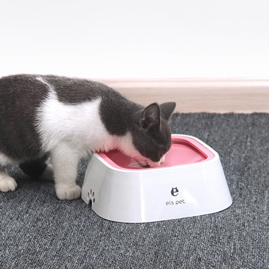 Dog Drinking Water Bowl 1.5L Floating Non-Wetting Mouth Cat Bowl Without Spill Drinking Water Dispenser ABS Plastic Dog Bowl - Image 2
