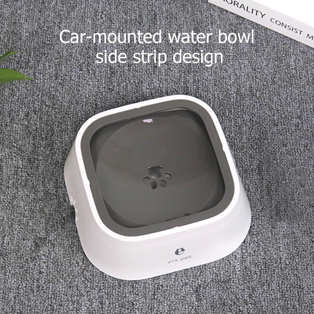 Dog Drinking Water Bowl 1.5L Floating Non-Wetting Mouth Cat Bowl Without Spill Drinking Water Dispenser ABS Plastic Dog Bowl - Image 4