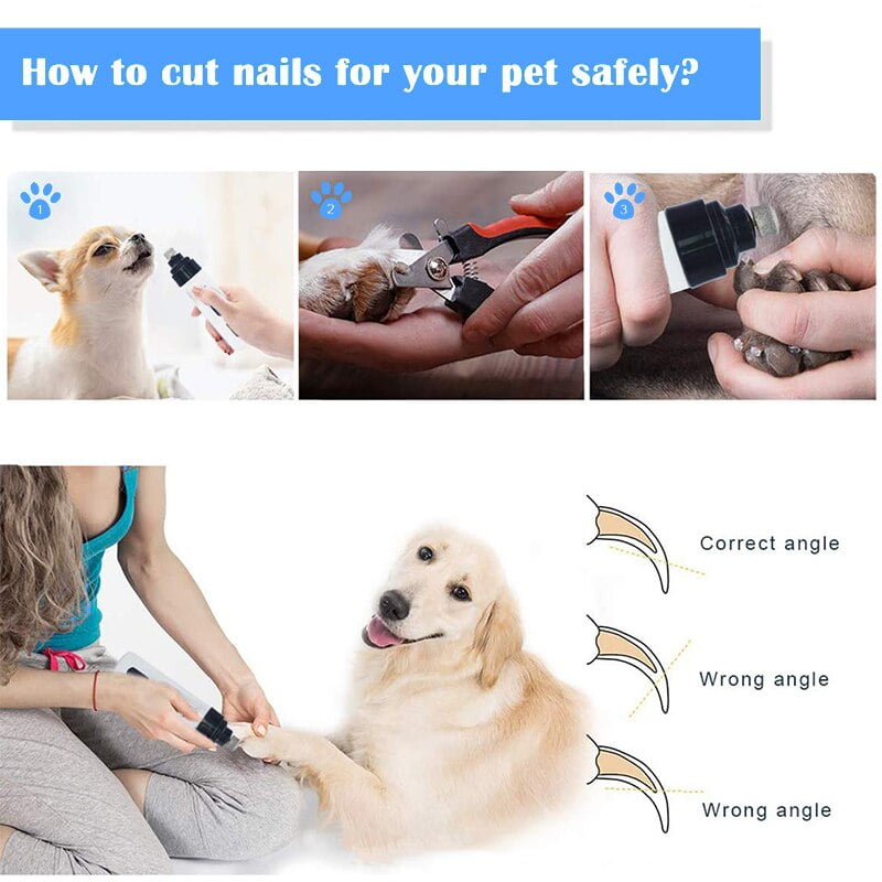 Dog Nail Clippers Dog Nail Grinder Rechargeable USB Animal Clipper For Pet Dog Cat Nail Grooming Trimmer Low Noise - Image 6