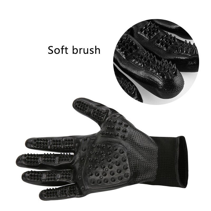 Grooming Glove for Cats Soft Rubber Pet Hair Remover Dog Horse Cat Shedding Bathing Massage Brush Clean Comb for Animals - Image 4