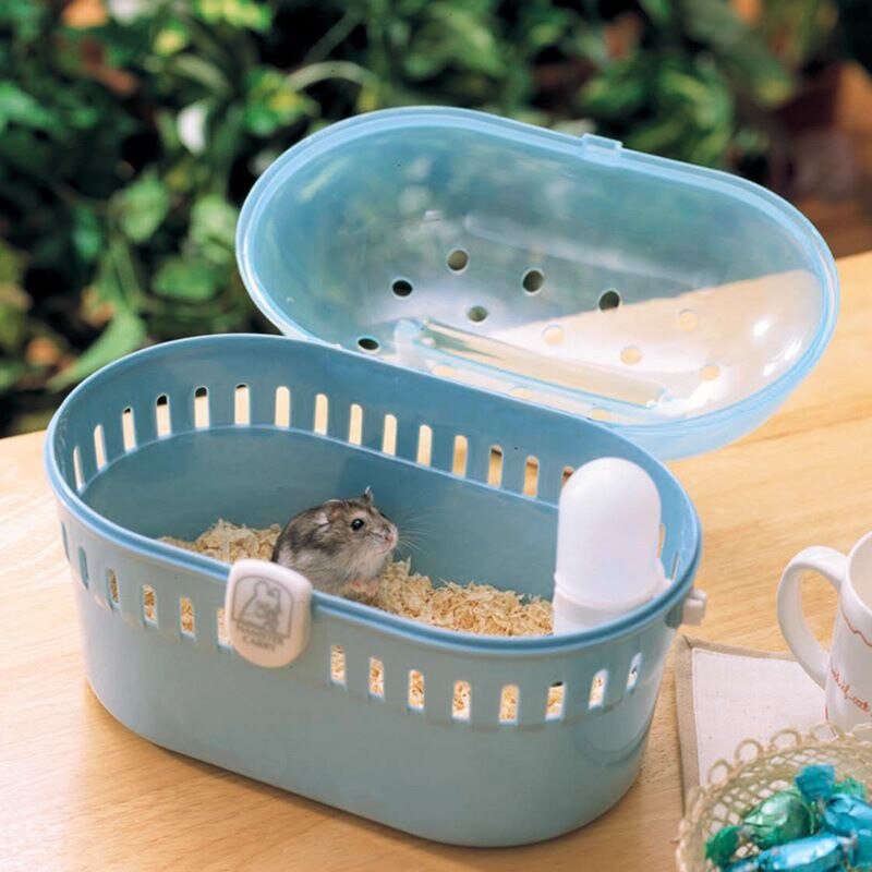 Hamster Cage Pet Go Out Box Outdoor Small Animals Carriers...