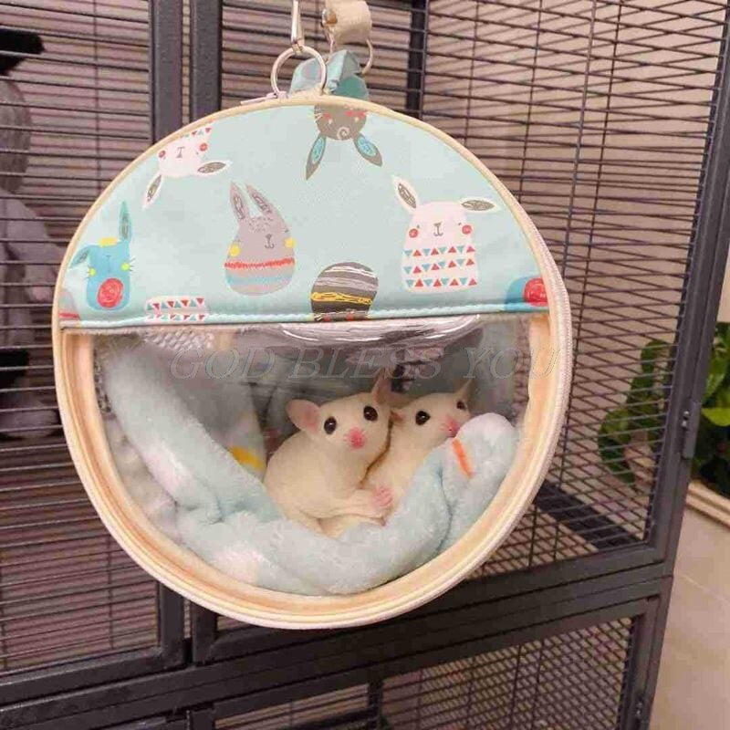 Hamster Carrier Outside Bag Small Animal Portable Sugar Glider Outgoing Travel Bag Breathable Carrying Bag Backpack for Hedgehog - Image 2