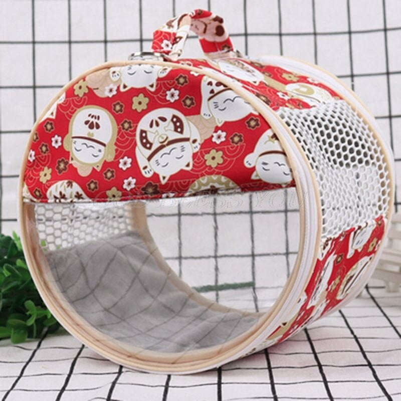 Hamster Carrier Outside Bag Small Animal Portable Sugar Glider Outgoing Travel Bag Breathable Carrying Bag Backpack for Hedgehog - Image 5