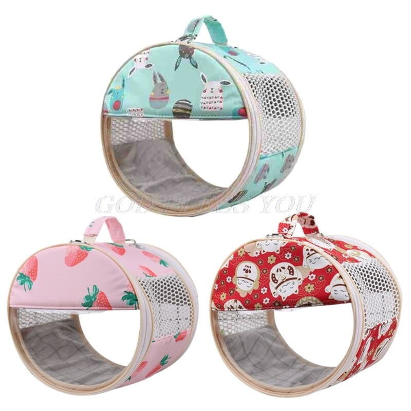 Hamster Carrier Outside Bag Small Animal Portable Sugar...