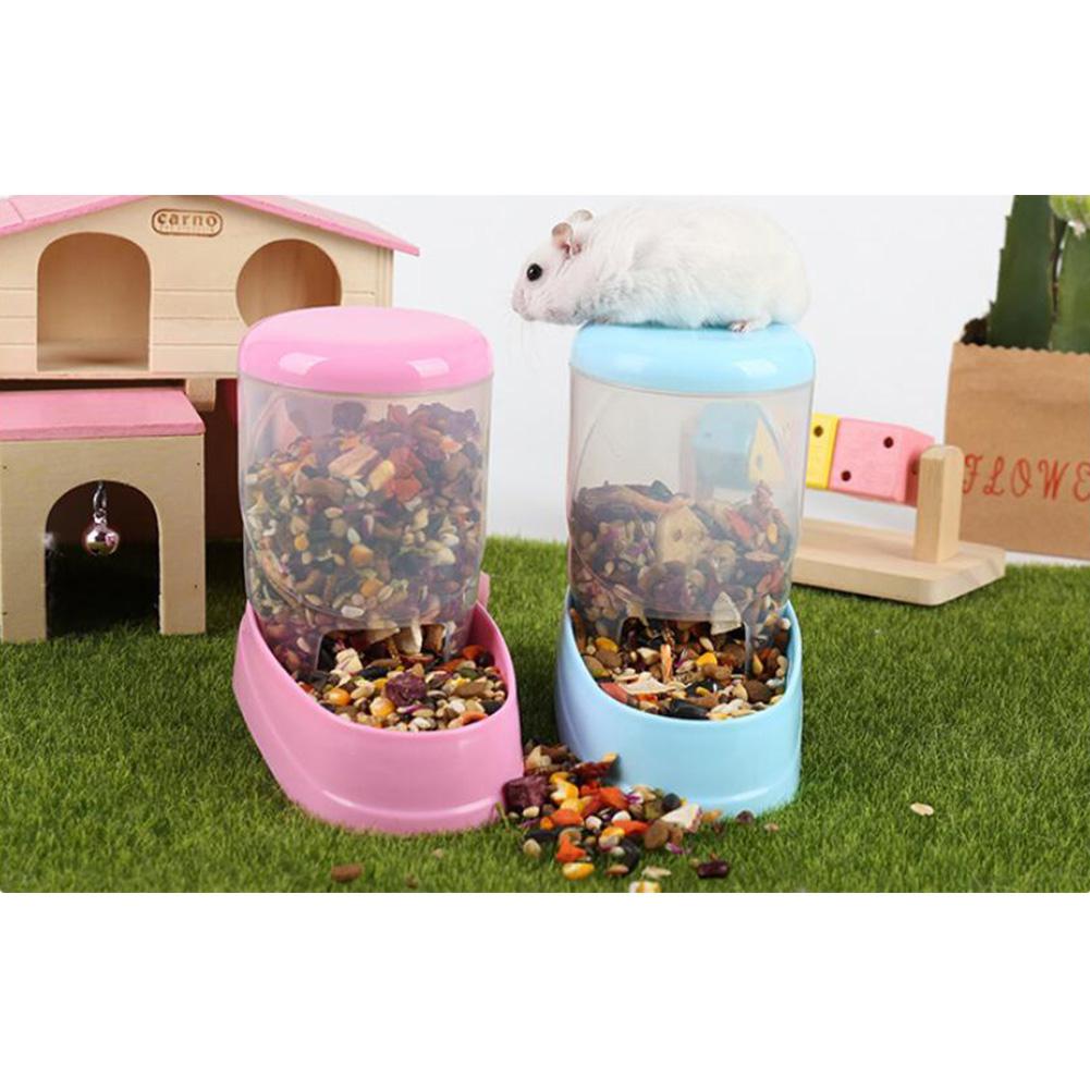 Hamster Rabbit Food Dispenser Feeder Pet Feeder Plastic Automatic Pet Feeder For Hamster Guinea Pigs Food Bowl Container - Image 4