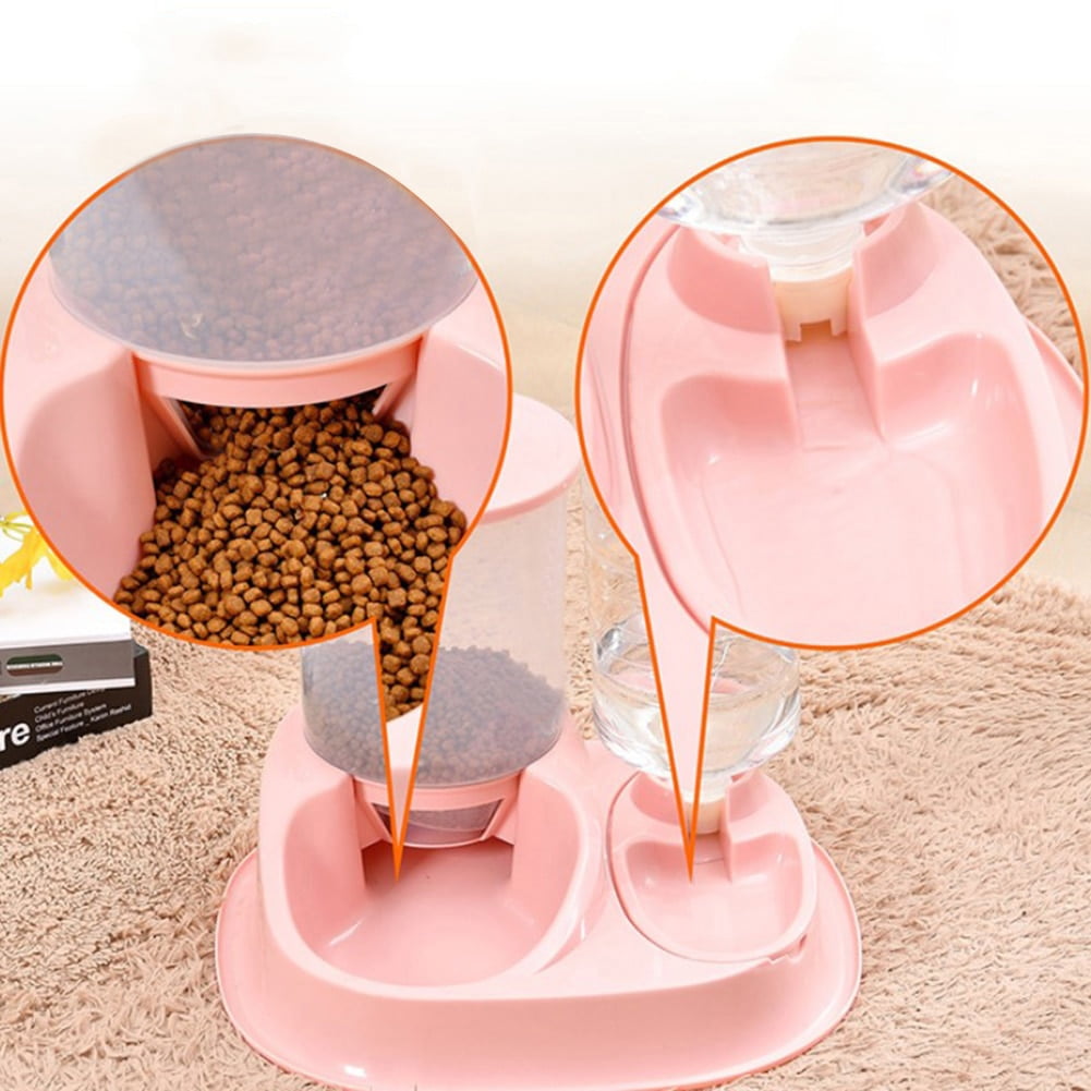 Large Capacity Pet Dog Cats Puppy Automatic Water Dispenser Drinking Bottle Food Bowl Feeder Pet Dog Supplies - Image 2