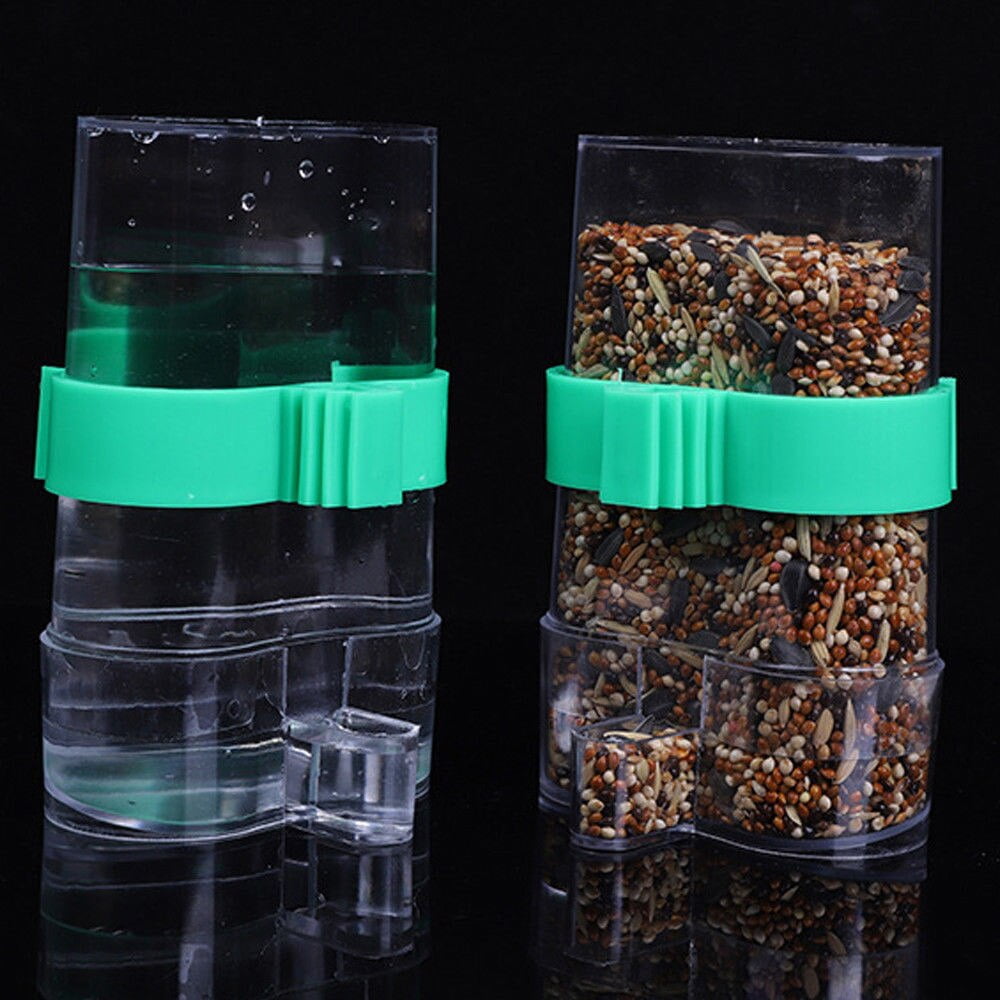 NEW Pet Bird Automatic Cage Seed Water Food Feeder Parrot Cockatiel Canary Bird Water Feeder - Image 4