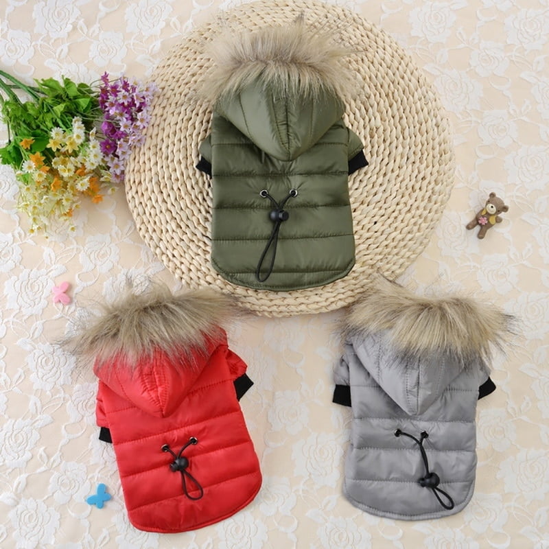 New Pet Dog Coat Winter Warm Small Dog Clothes For Chihuahua Soft Fur Hood Puppy Jacket Clothing Dog Clothes Winter Warm For dog - Image 2