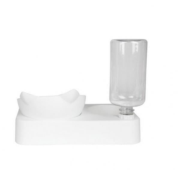 Pet Bowl Automatic Feeder Dog Cat Food Bowl with Water Dispenser Double Bowl Drinking Raised Stand Dish Bowls with Pet Supplies - Image 4