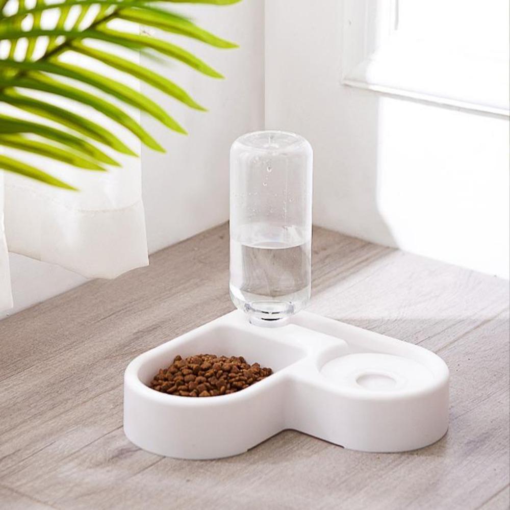 Pet Bowl Automatic Feeder Dog Cat Food Bowl with Water Dispenser Double Bowl Drinking Raised Stand Dish Bowls with Pet Supplies - Image 6