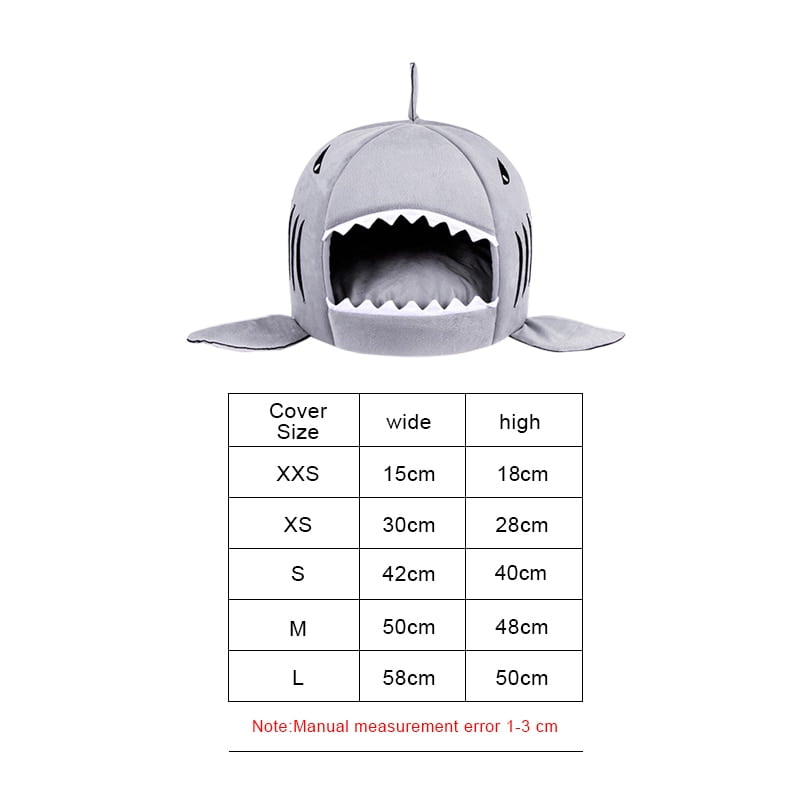Pet Cat Bed Soft Pet Cushion Dog House Shark For Large Dogs Tent High Quality Cotton Small Dog Sleeping Bag Travel Products Gear - Image 2