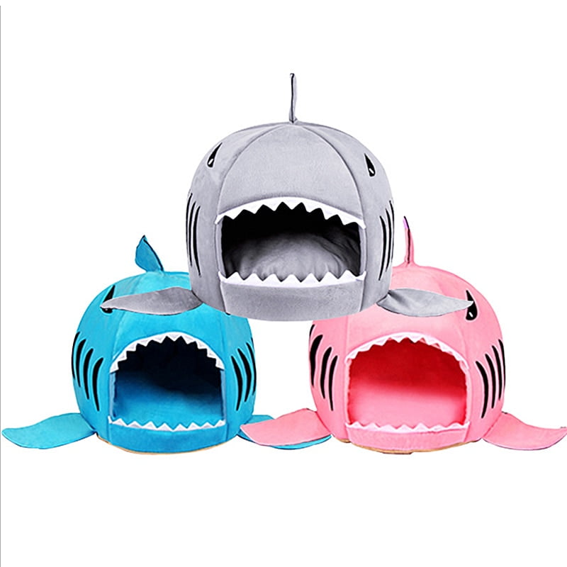 Pet Cat Bed Soft Pet Cushion Dog House Shark For Large Dogs Tent High Quality Cotton Small Dog Sleeping Bag Travel Products Gear - Image 3