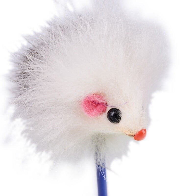 Pet Cat Tumbler Ball Toys with Colorful Feather Mice Kitten Interactive Training Chasing Solving Boredom Ball Toys Random Color - Image 6