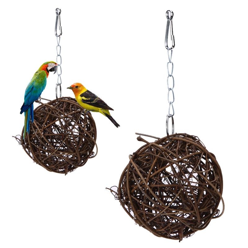 Pet Chewing Toy Parrot Bird Biting Toy Bird Branch...