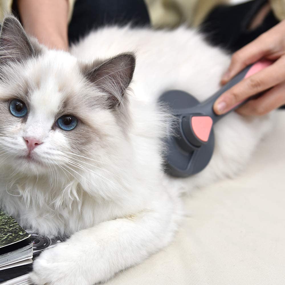Pet Comb Brush Removal Comb Grooming Cats Hair Remove Selfcleaning Flea Comb Dogs Grooming Hair Pet Brush Trimmer - Image 2