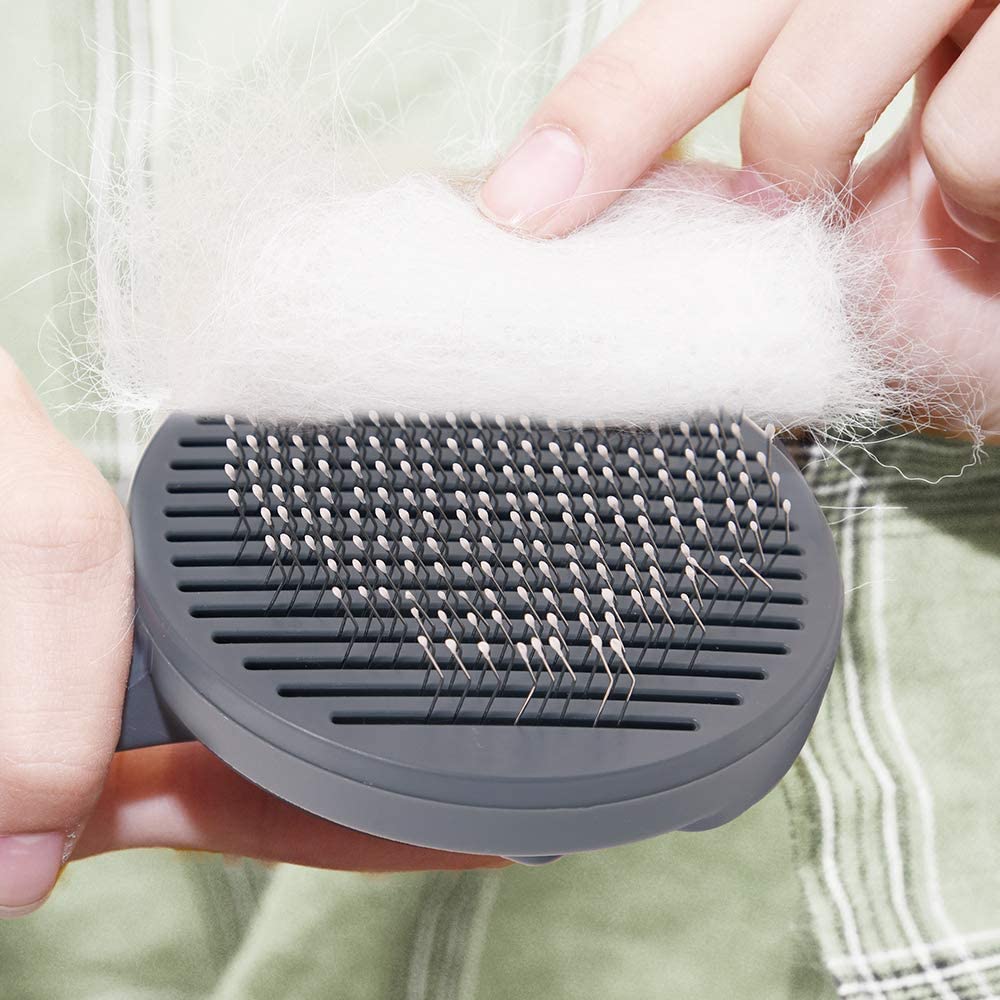 Pet Comb Brush Removal Comb Grooming Cats Hair Remove Selfcleaning Flea Comb Dogs Grooming Hair Pet Brush Trimmer - Image 3