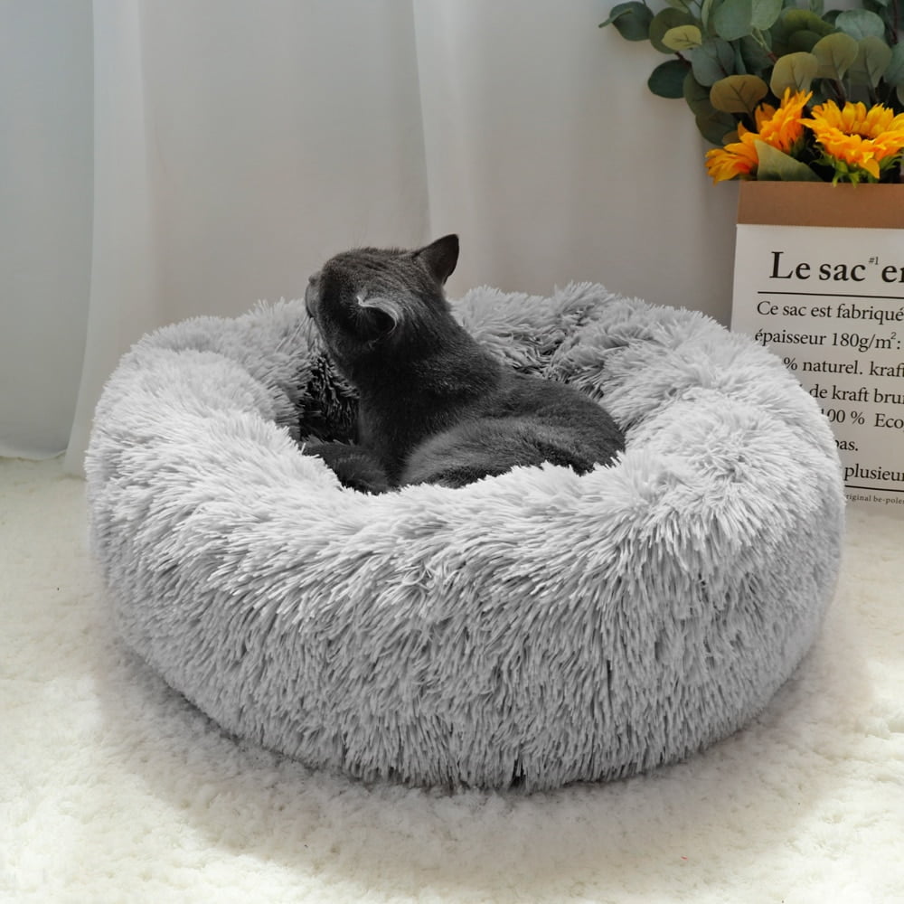 Pet Dog Bed Warm Fleece Round Dog Kennel House Long Plush Winter Pets Dog Beds For Medium Large Dogs Cats Soft Sofa Cushion Mats - Image 4